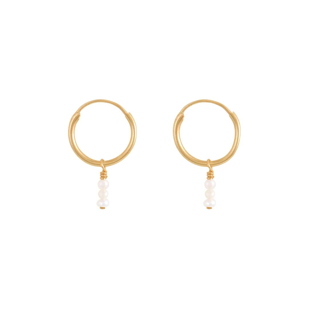 Claire Mini Hoop Earrings - Gold