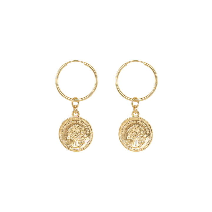 Manaya Hoop Earrings - Gold
