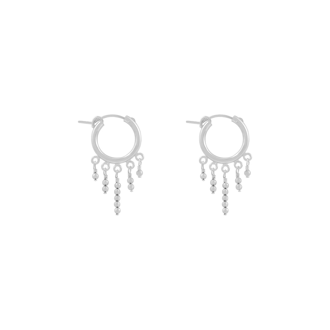 Consie Beaded Earrings - Silver