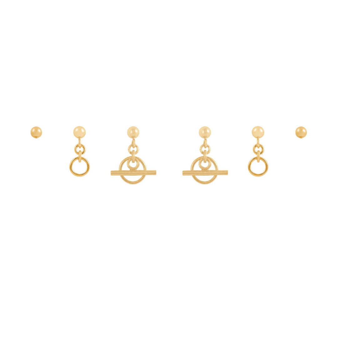 Azalea Earring Set - Gold