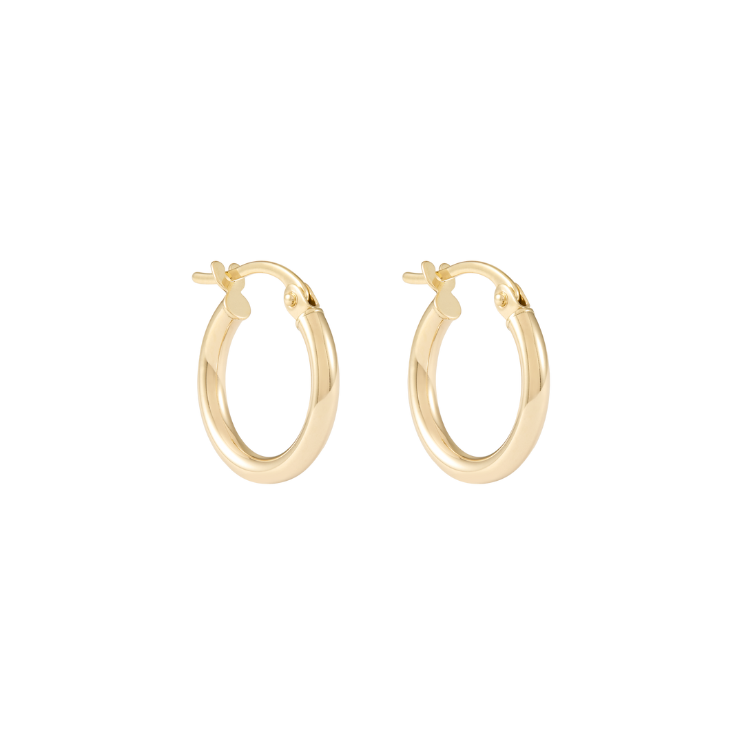 Ailiya Hoop Earrings 16mm - Solid Gold