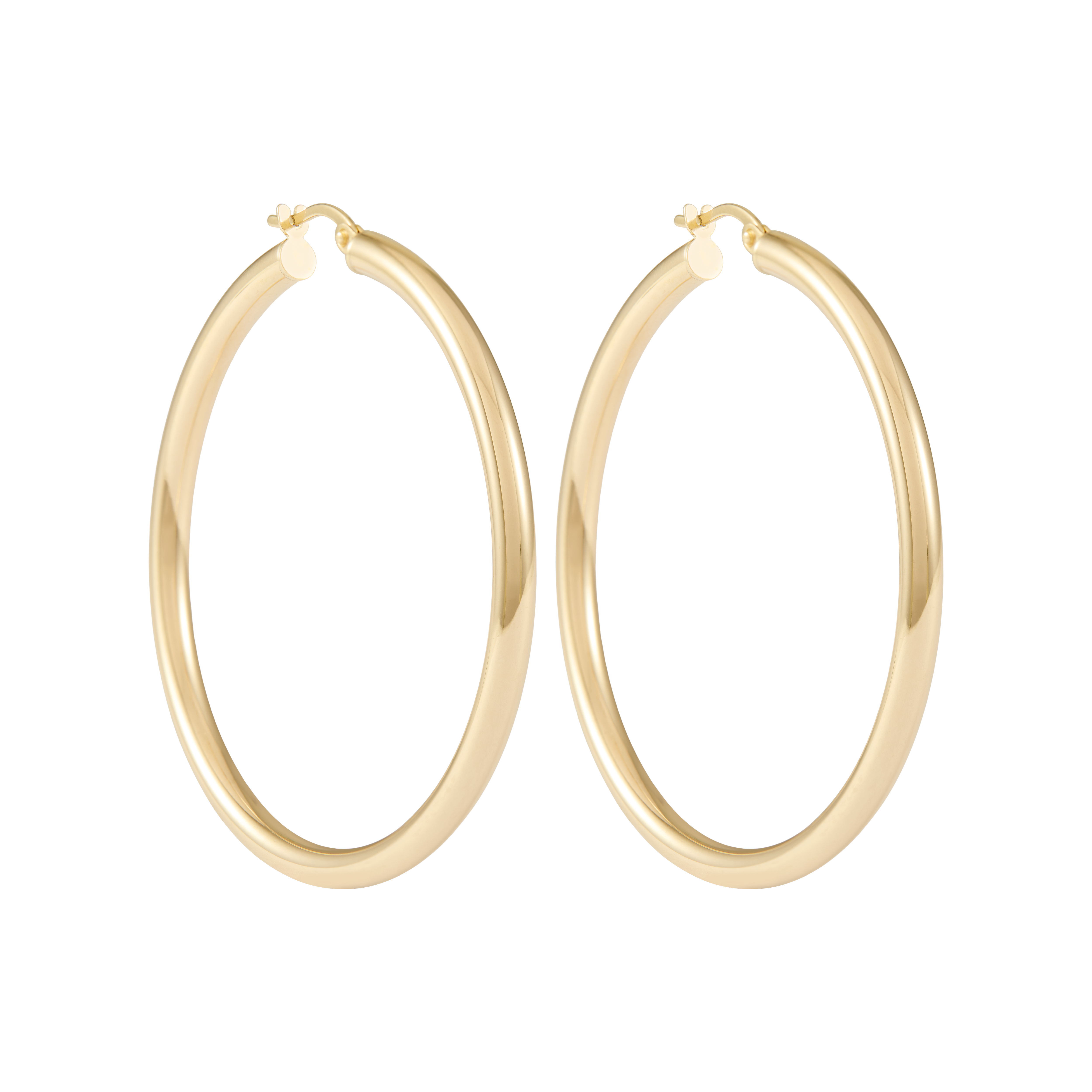 Gold Hoop Earrings, 14k Real Gold Plated Chunky Hoop Earrings For Women  Lightweight Gifts 14/20/25/30/45mm | Fruugo NO