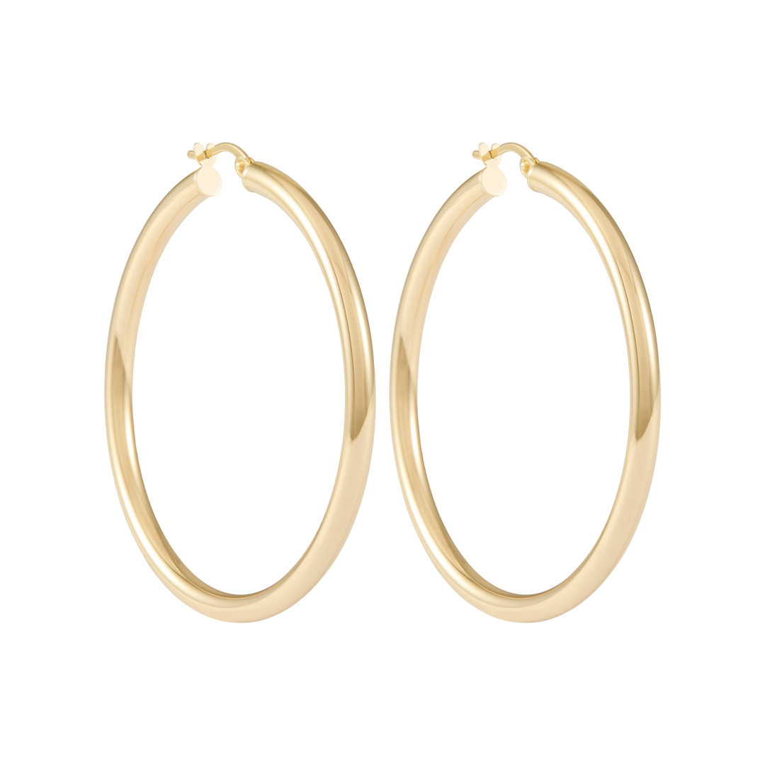 Ailiya Hoop Earrings 9k 45mm - Solid Gold