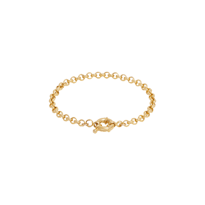 Belcher Charm Bracelet with Sailor Clasp - Gold