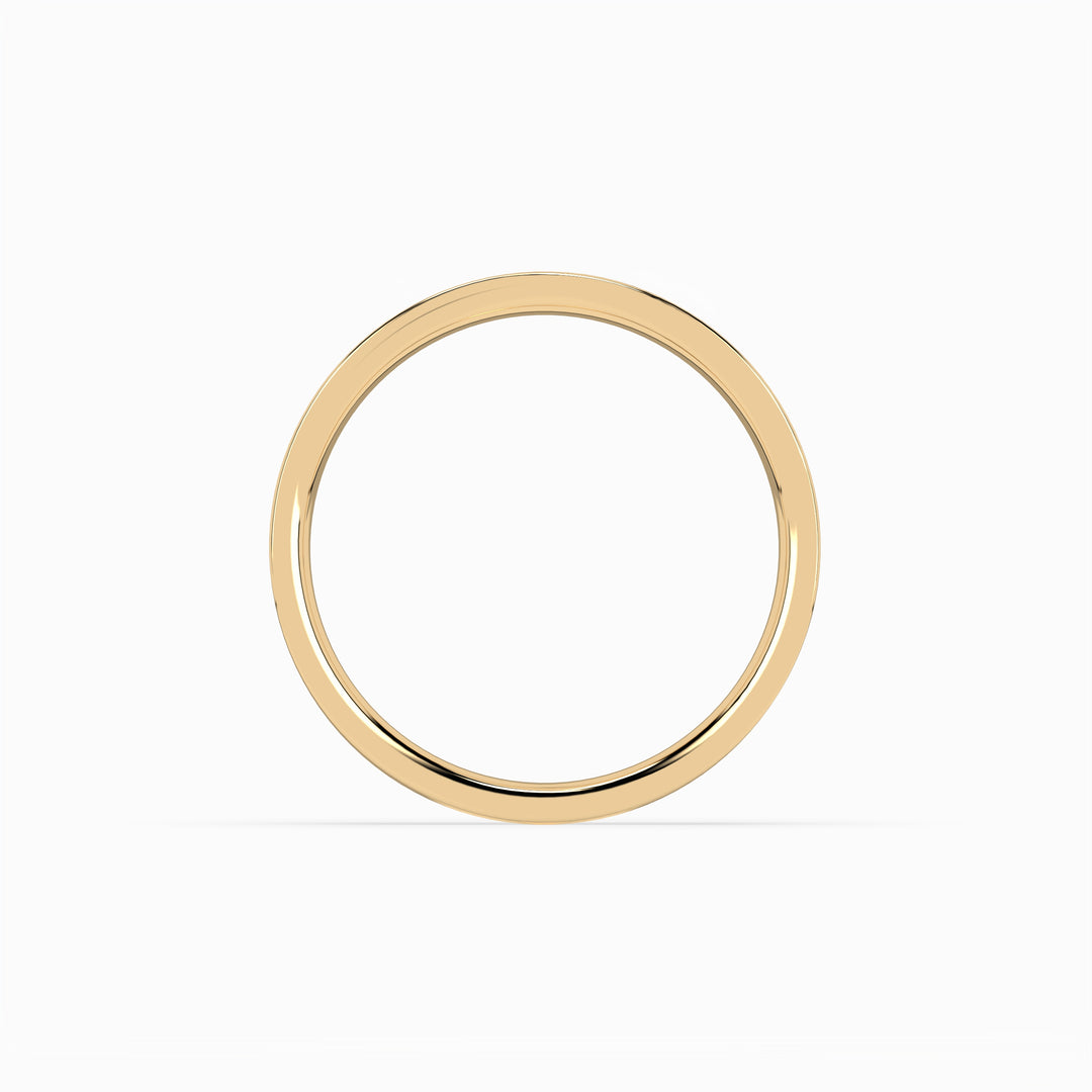 Cigar Band 3mm - 5mm - Yellow Gold