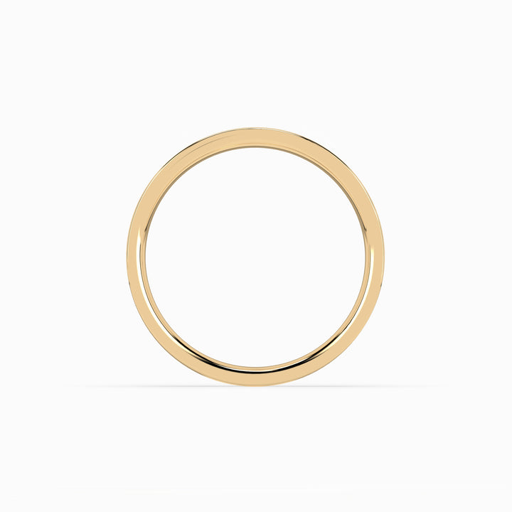 Cigar Band 3mm - 5mm - Yellow Gold