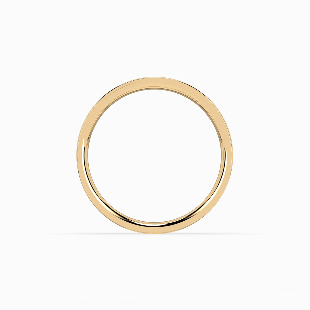 Cigar Band 3mm - 5mm - Yellow Gold