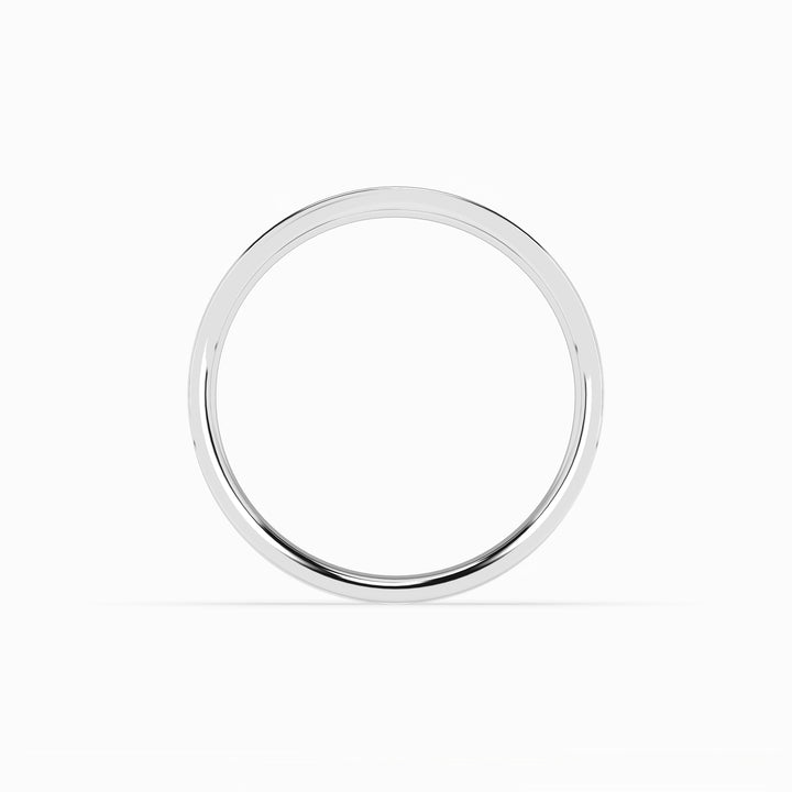 Cigar Band 6mm - 7mm - White Gold