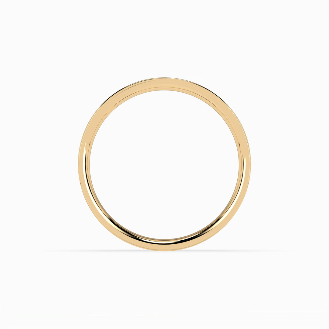 Cigar Band 3mm - 5mm - Yellow Gold