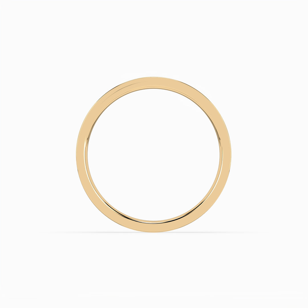 Cigar Band 3mm - 5mm - Yellow Gold