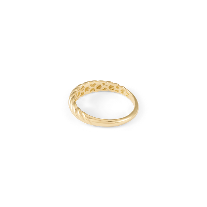 Fine Croissant Ring - Solid Gold