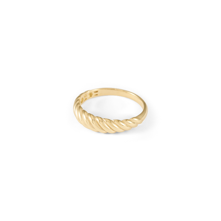 Fine Croissant Ring - Solid Gold