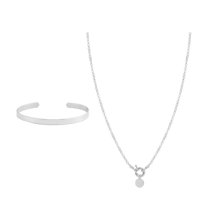 Engraved Necklace Bundle - Silver