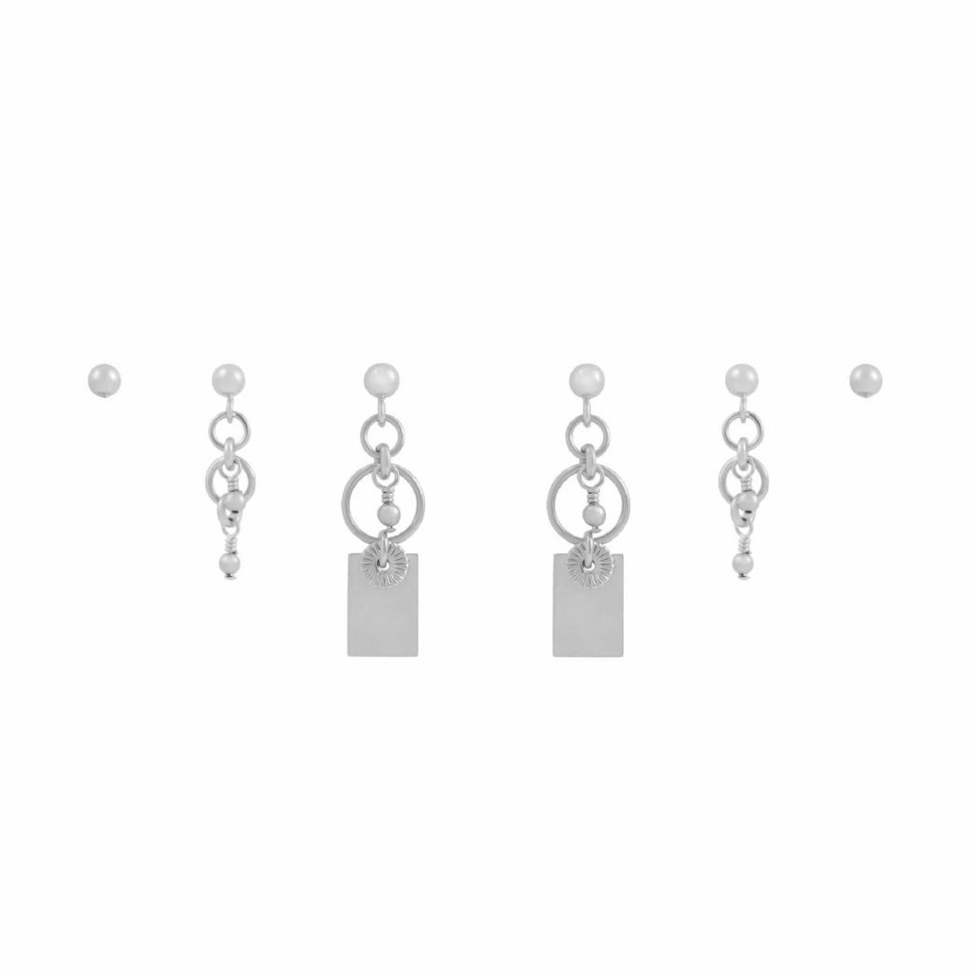 Indy Earring Set - Sterling Silver