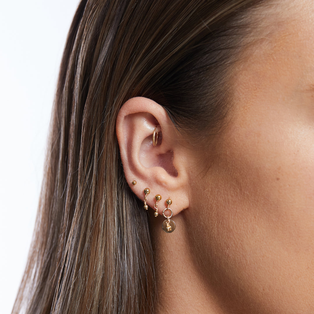Noa Beaded Earrings - Gold