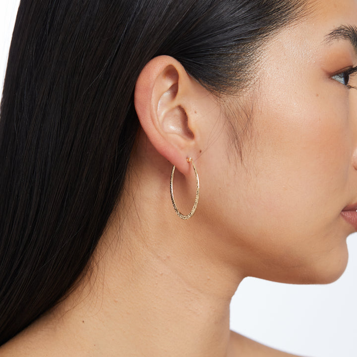 Portia Hoop Earrings - Gold