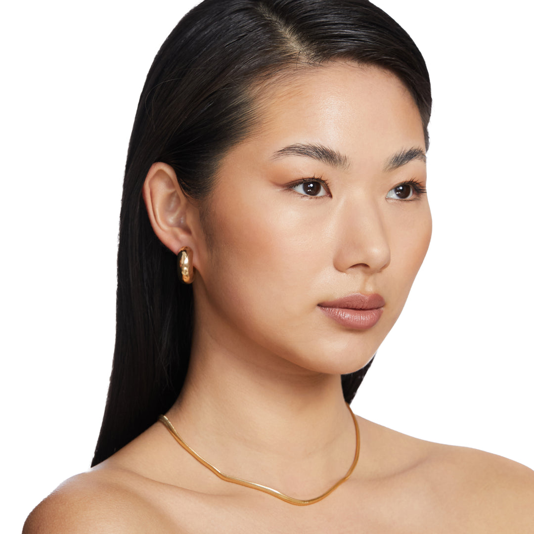 Lottie Hoop Earrings 25mm - Gold