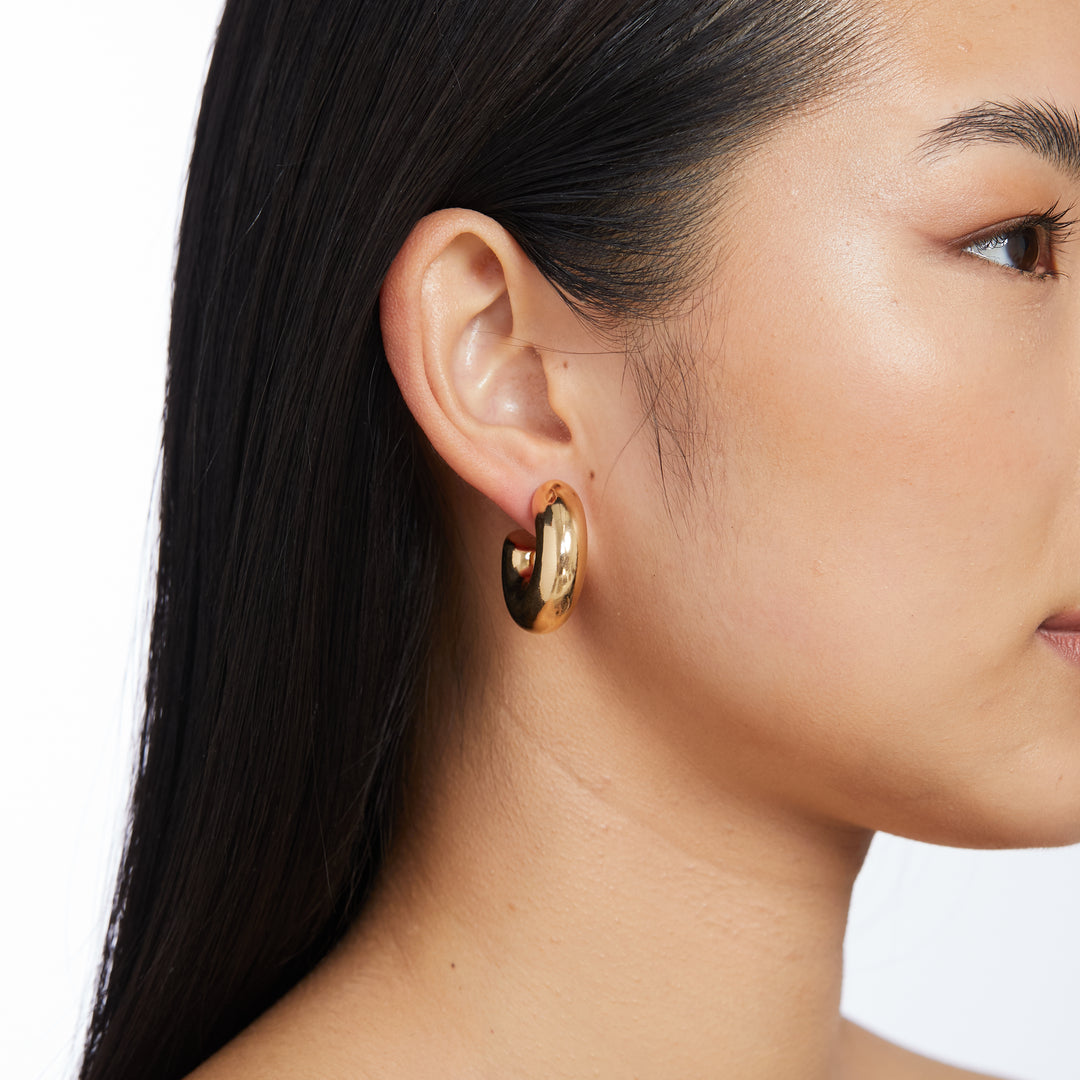 Lottie Hoop Earrings 30mm - Gold