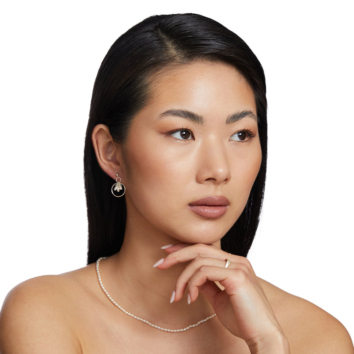 Zuir Freshwater Pearl Earrings - Sterling Silver