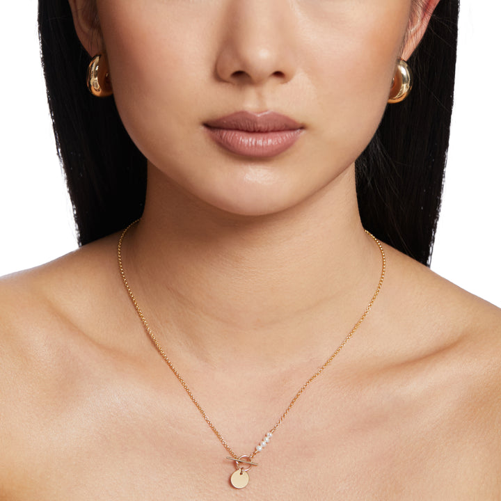 Darcie Freshwater Pearl Necklace - Gold