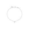Initial Bracelet - Silver - J