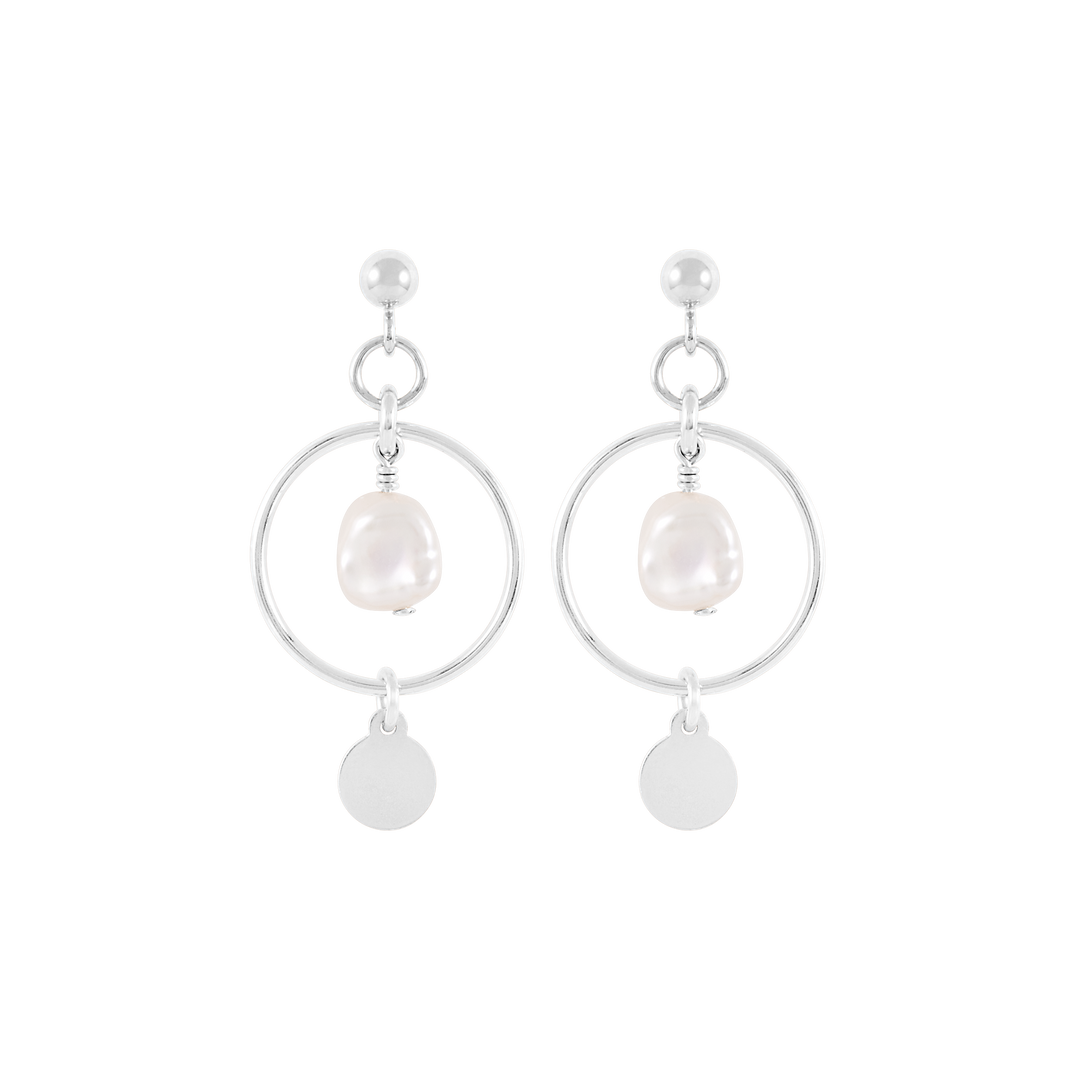 Inka Earrings - Silver