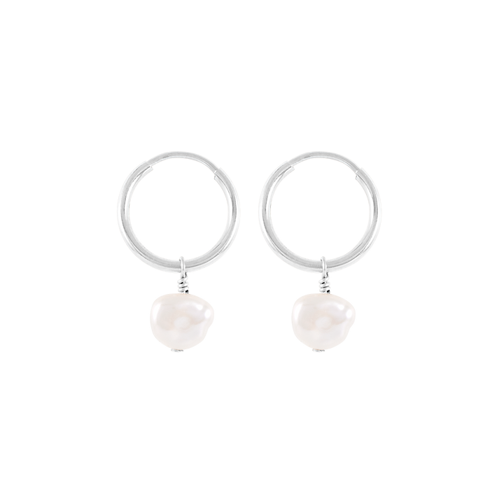 Lucia Mini Hoop Earrings - Silver