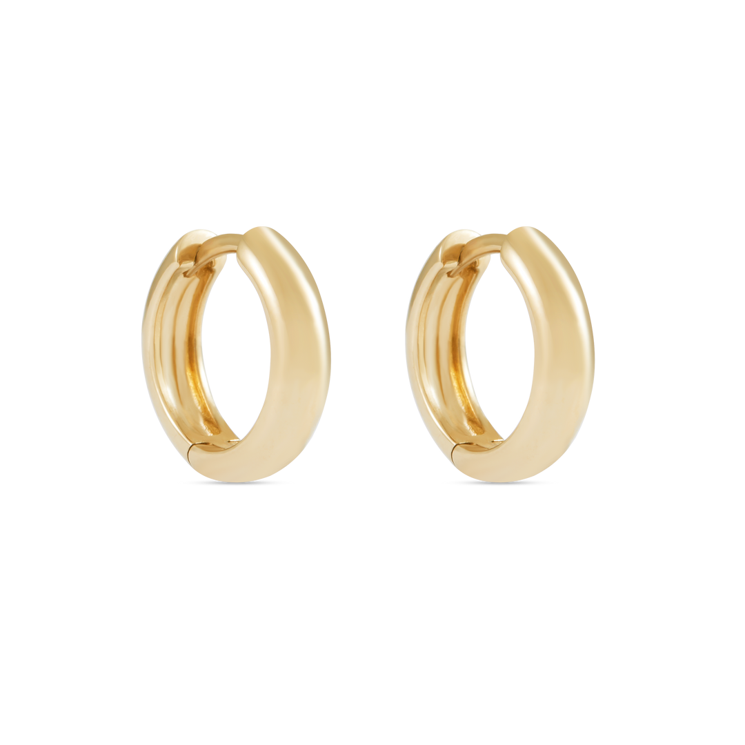 Lumi Hoop Earrings - Solid Gold
