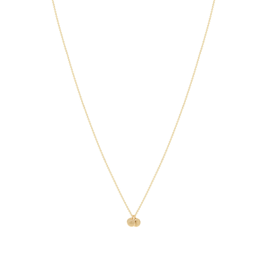 Engravable Plain Chain Necklace - Gold