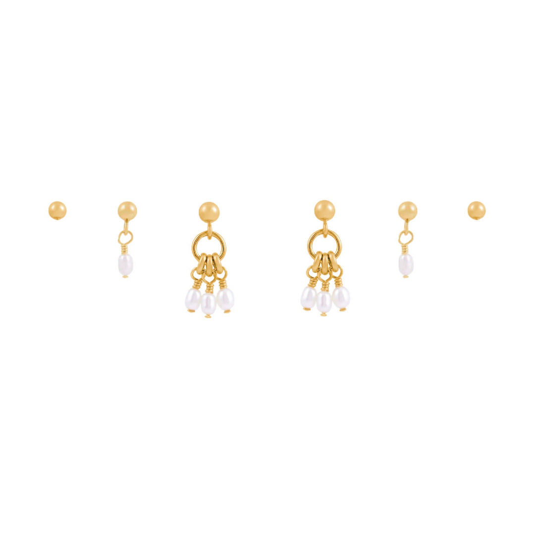 Mila Earring Set - Gold