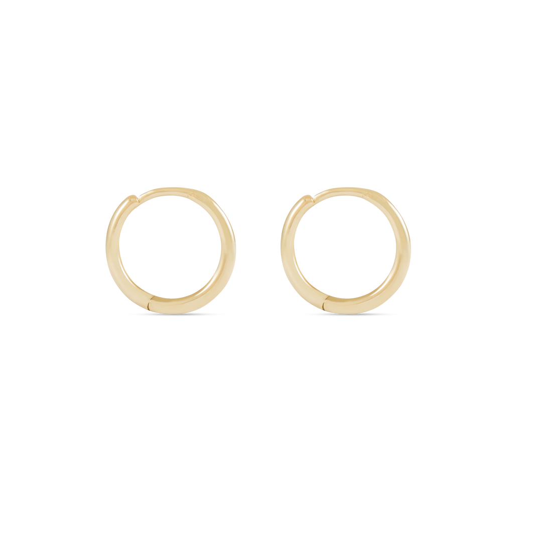 Nikita Hoop Earrings - Solid Gold
