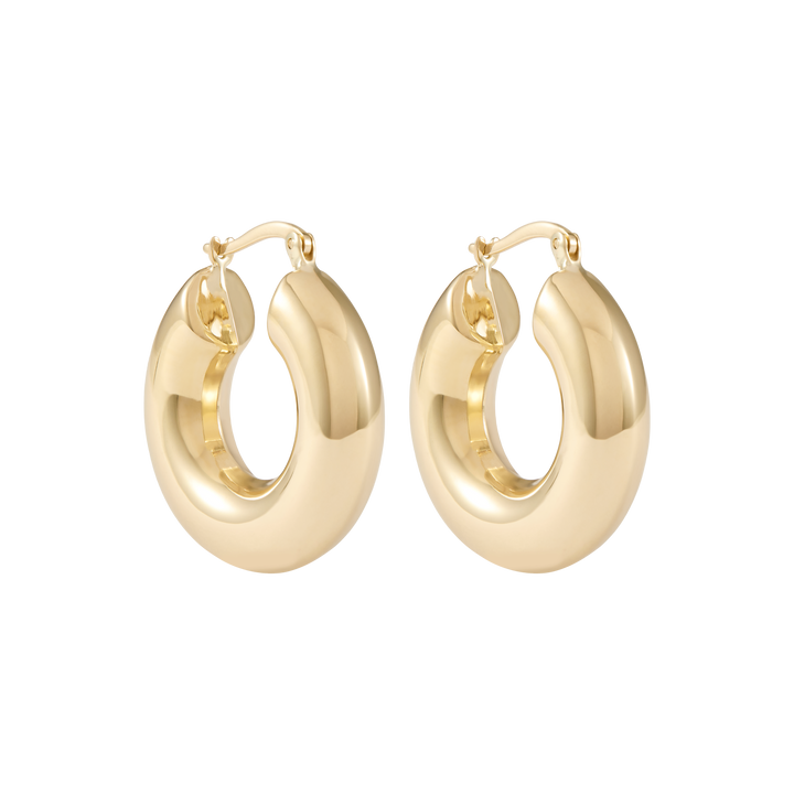 Oriana Hoop Earrings - Solid Gold