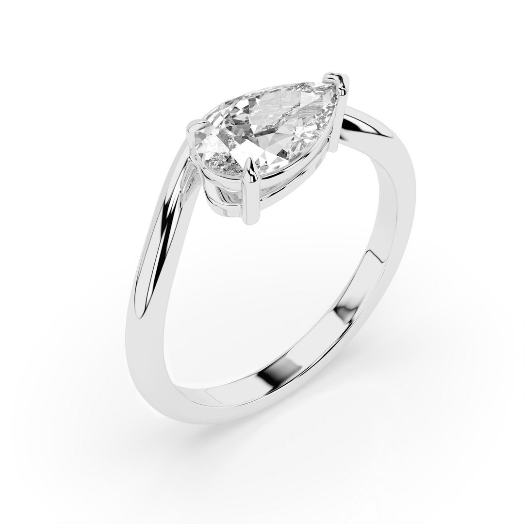 Mira Engagement Ring - White Gold