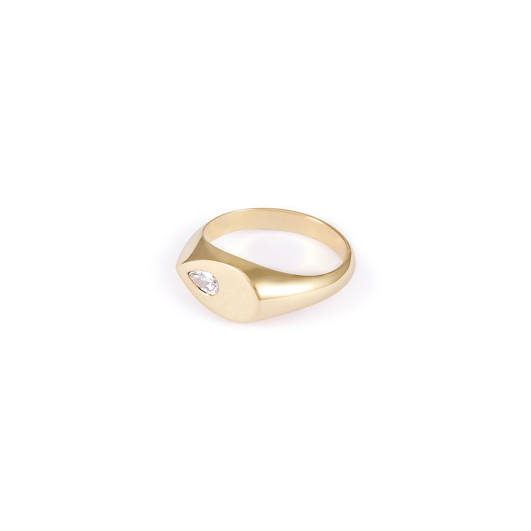 Marcia Diamond Ring - Yellow Gold