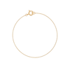 Fine Rope Chain Bracelet - Solid Gold - 16.5cm