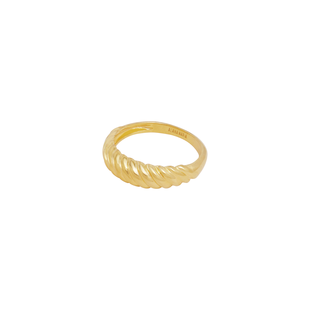 Fine Croissant Ring - Gold