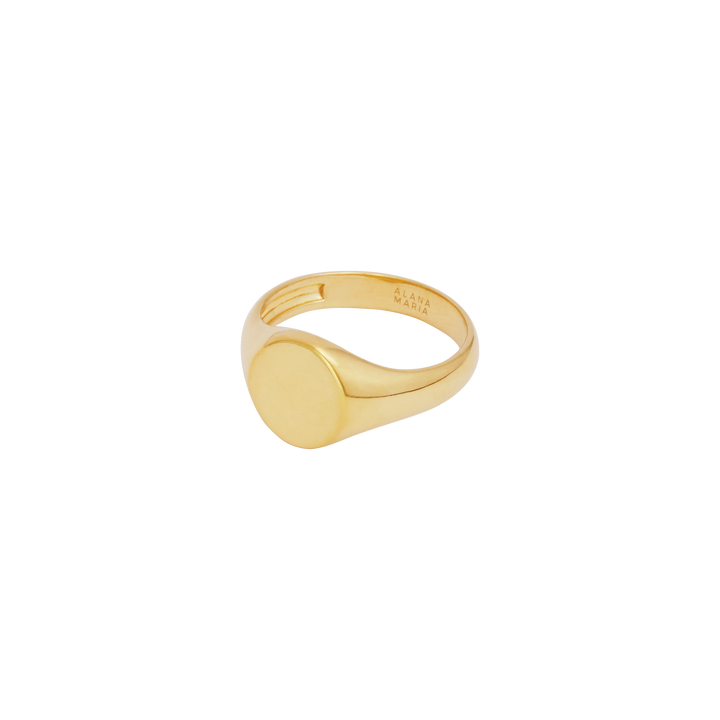Oval Signet Ring - Gold