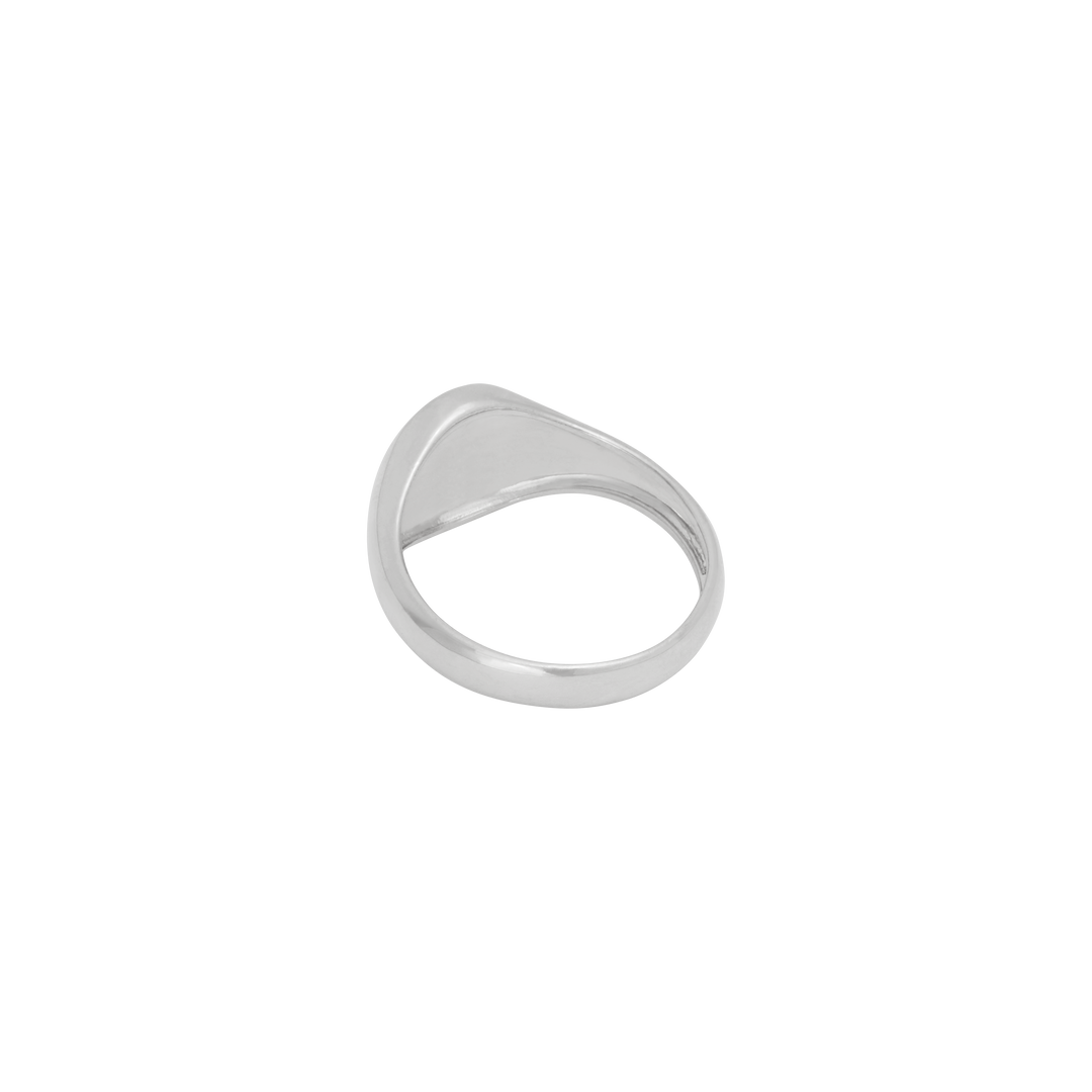 Oval Signet Ring - Silver