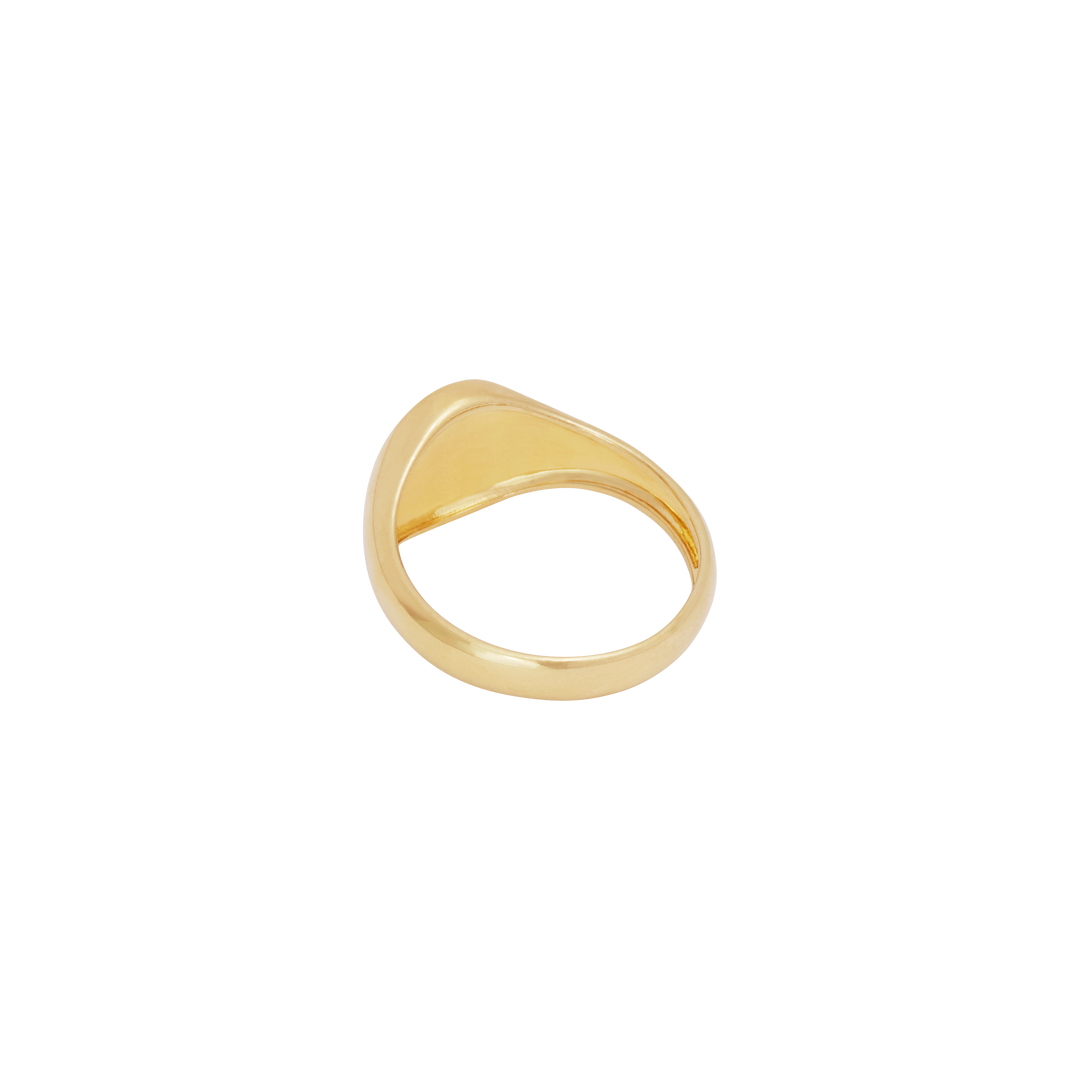 Oval Signet Ring - Gold