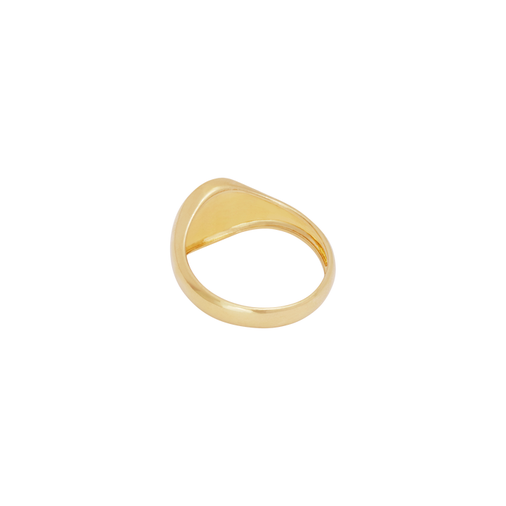 Oval Signet Ring - Gold