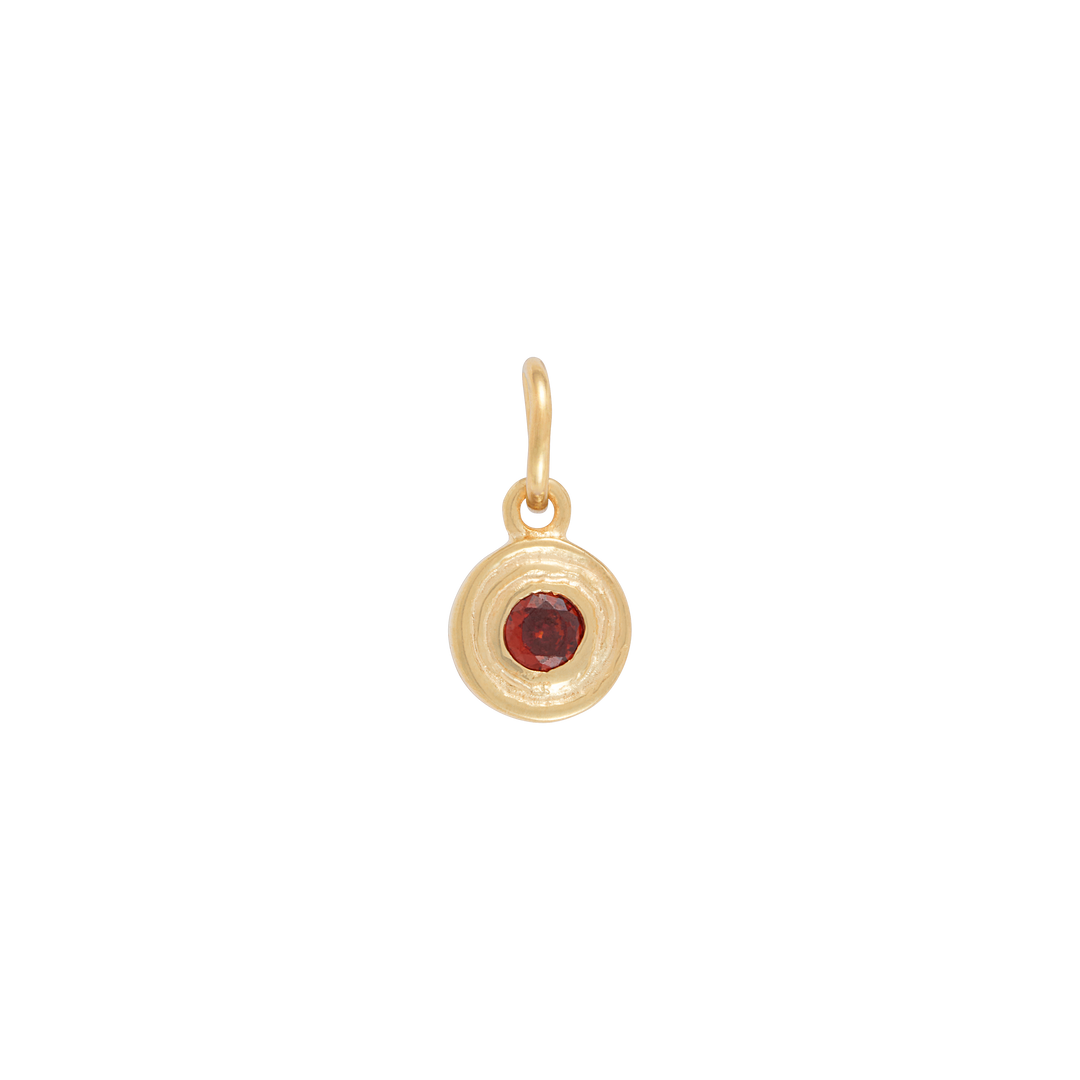 Hanging Birthstone Charm - Gold