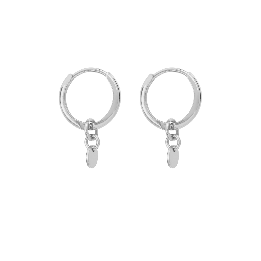 Aida Mini Hoop Earrings - Silver