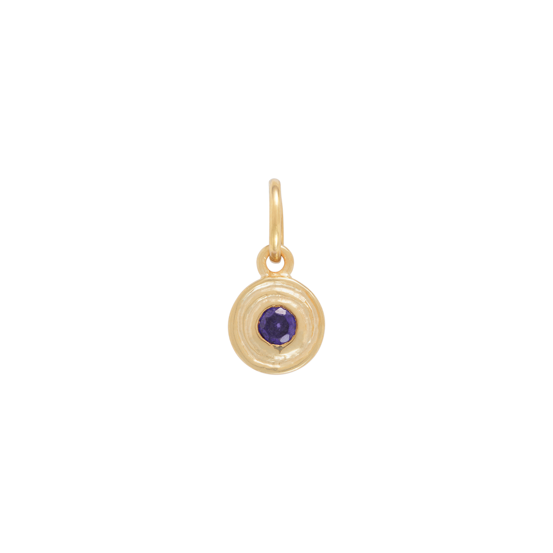 Hanging Birthstone Charm - Gold