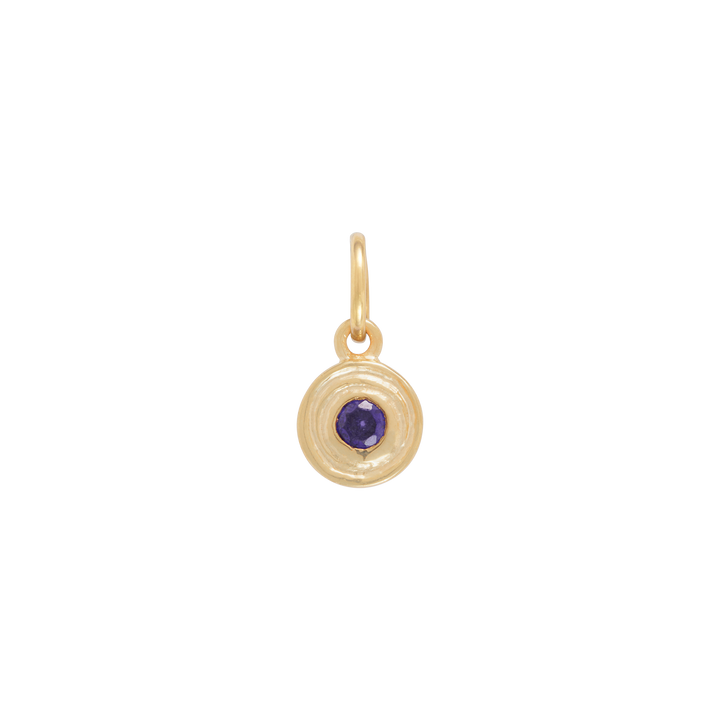 Hanging Birthstone Charm - Gold
