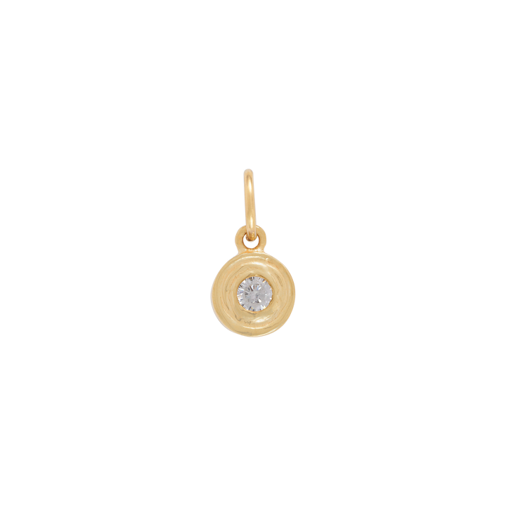 Hanging Birthstone Charm - Gold