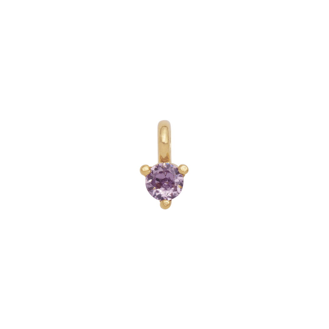 Birthstone Hanging Charm - Gold