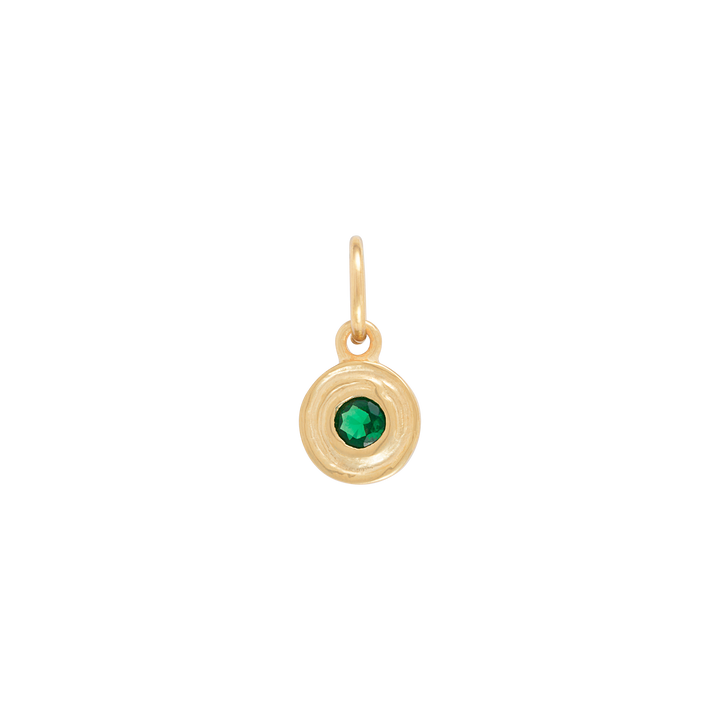 Hanging Birthstone Charm - Gold