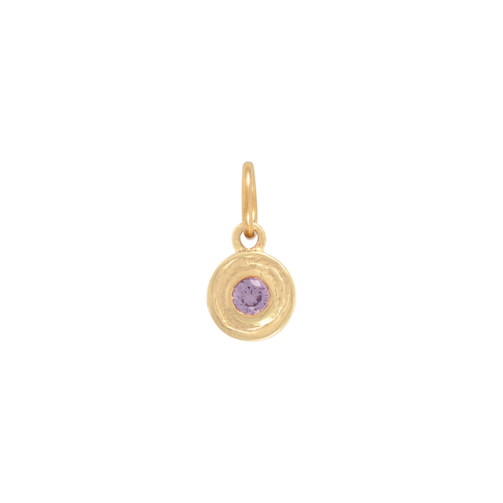 Hanging Birthstone Charm - Gold