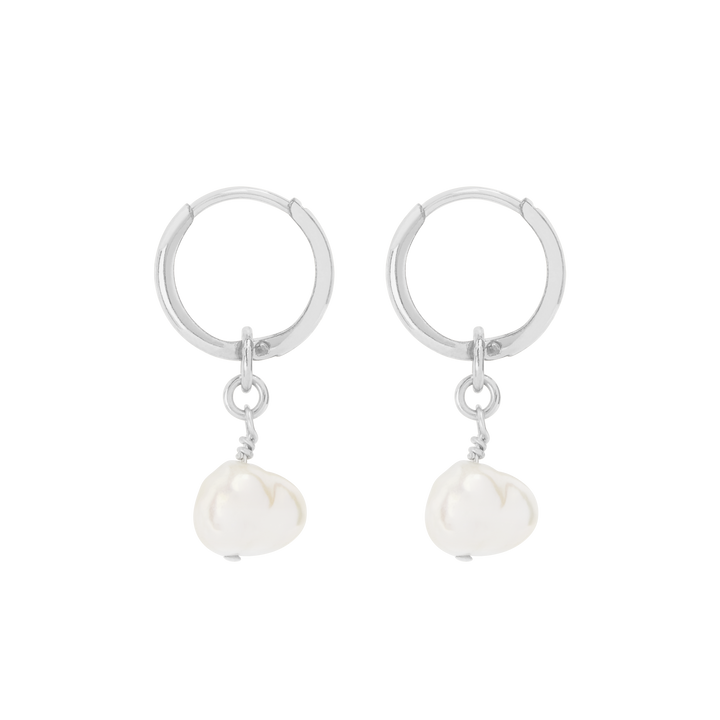 Lucia Mini Hoop Earrings - Silver