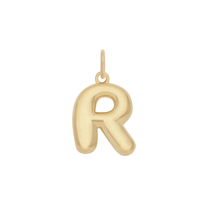 Bubble Letter Charm - Gold